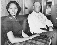 This Jan. 26, 1965 file photo shows Mildred Loving and her husband Richard P Loving. Fifty years after Mildred and Richard Loving’s landmark legal challenge shattered the laws against interracial marriage in the U.S., some couples of different races still talk of facing discrimination, disapproval and sometimes outright hostility from their fellow Americans. 