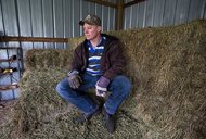 In this Feb. 10, 2016, photo, Eugene lawyer Mike Arnold, who had served as Ammon Bundy's lawyer, takes time to tend his livestock at his property near Creswell, Ore. Now Arnold, whose nearly two-decade career has taken him from a Lane County law clerk to a high­profile attorney representing accused murderers and defending Bundy in his first four months in jail, has left his firm for a job that might have made him a criminal just a few years ago. Arnold has become a marijuana grower. 